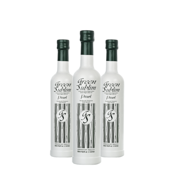 Pack 3 Botellas 500ml Aove Picual Green Sublim