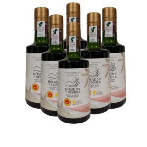 Pack de 6 botellas de aceite de oliva virgen extra de cosecha temprana Mirador de Segura